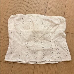 Princess Polly strapless eyelet top